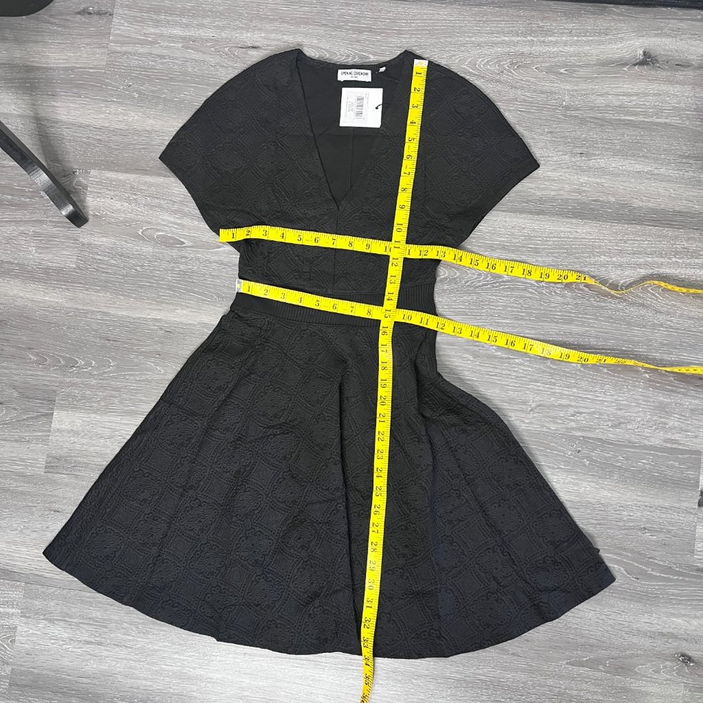 NWT Opening Ceremony Black Medallion Jacquard Flare Dress Size XS - Picture 8 of 8